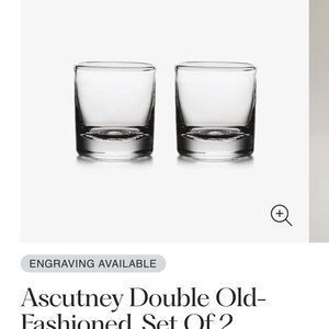 Simon Pearce Ascutney Double Old-Fashioned Glass Set